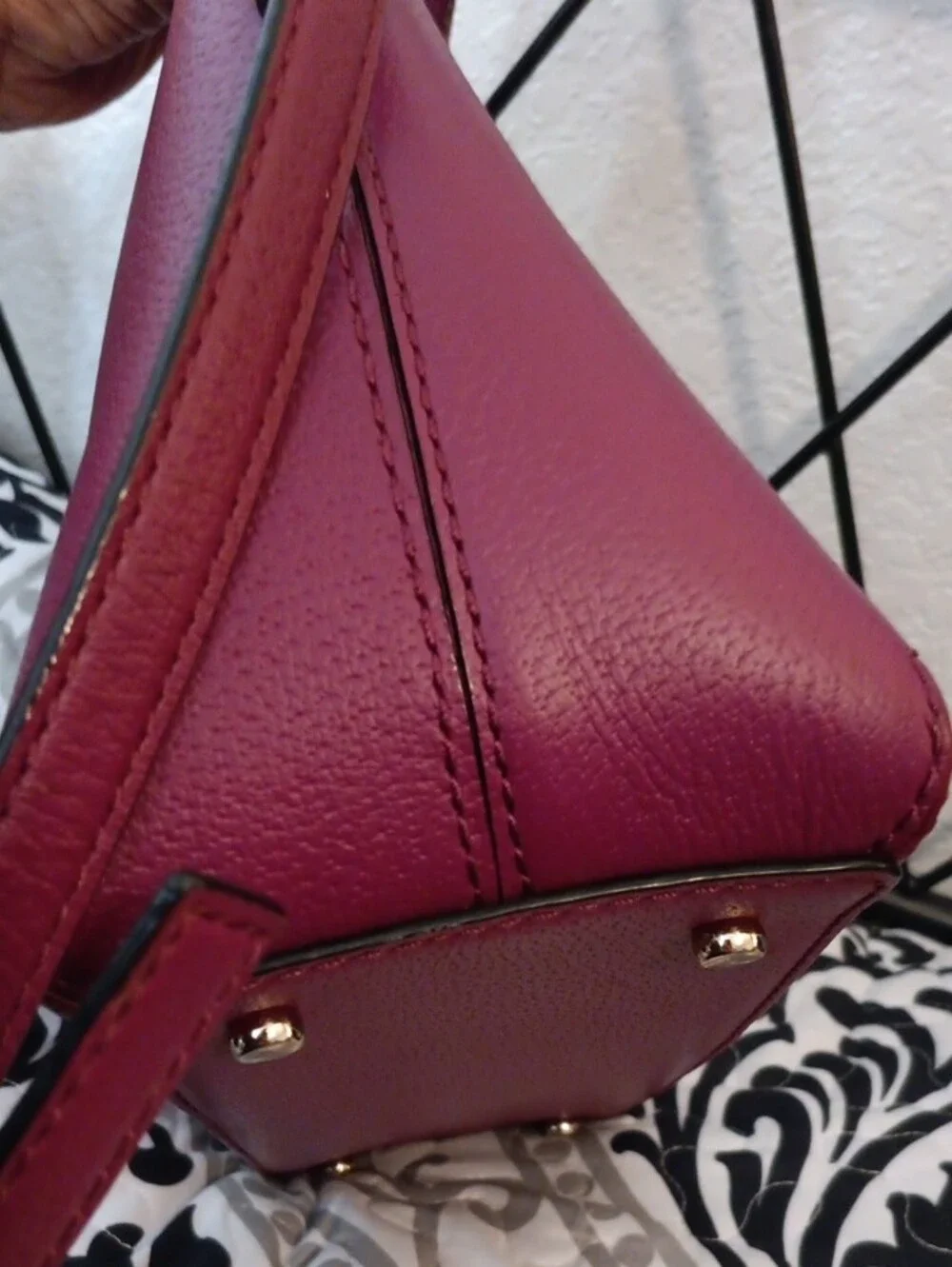 kate spade Preloved burgundy bow satchel
